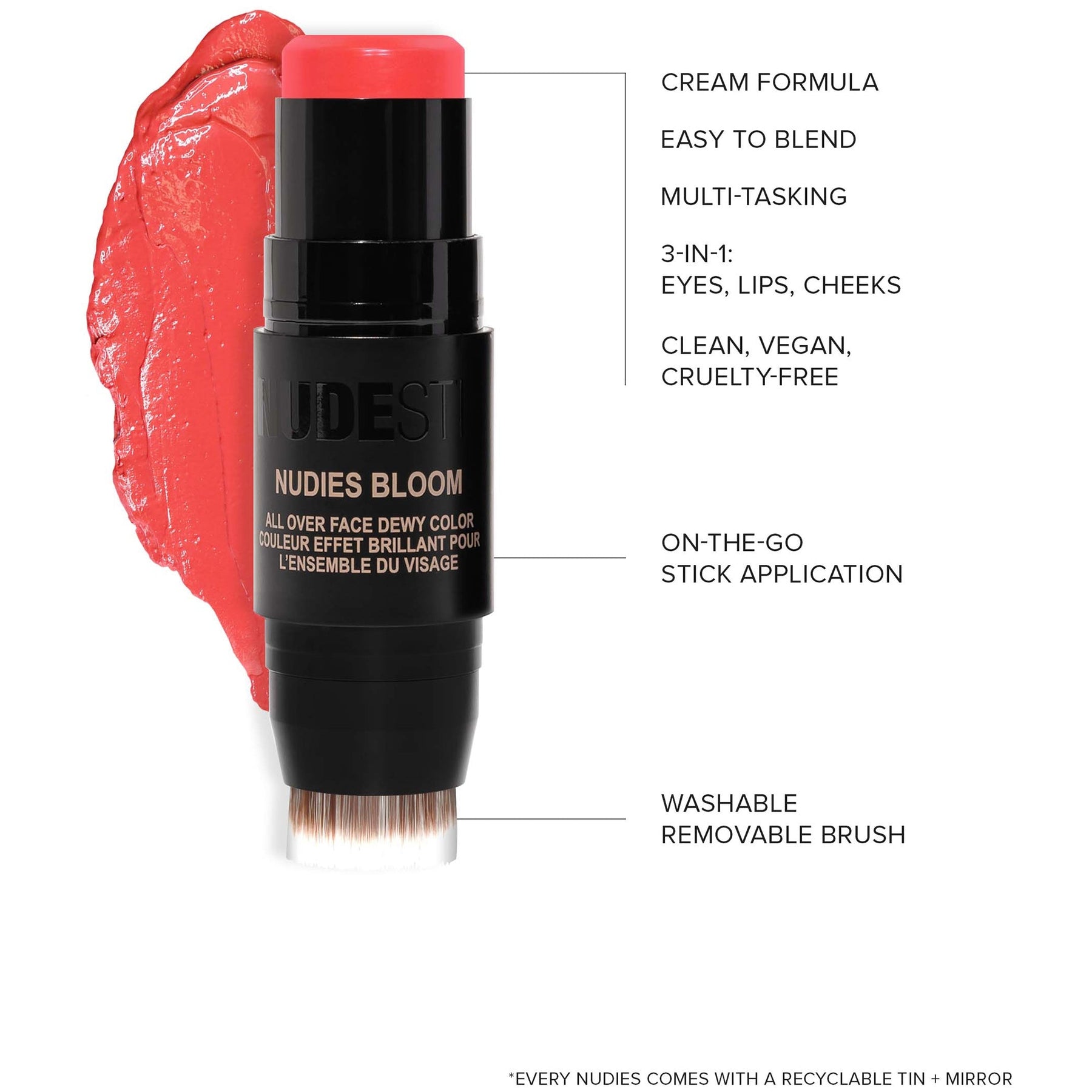 NUDESTIX NUDESTIX Nudies Bloom All Over Face Dewy Blush Colour 7g (Various Shades) Cosmetics