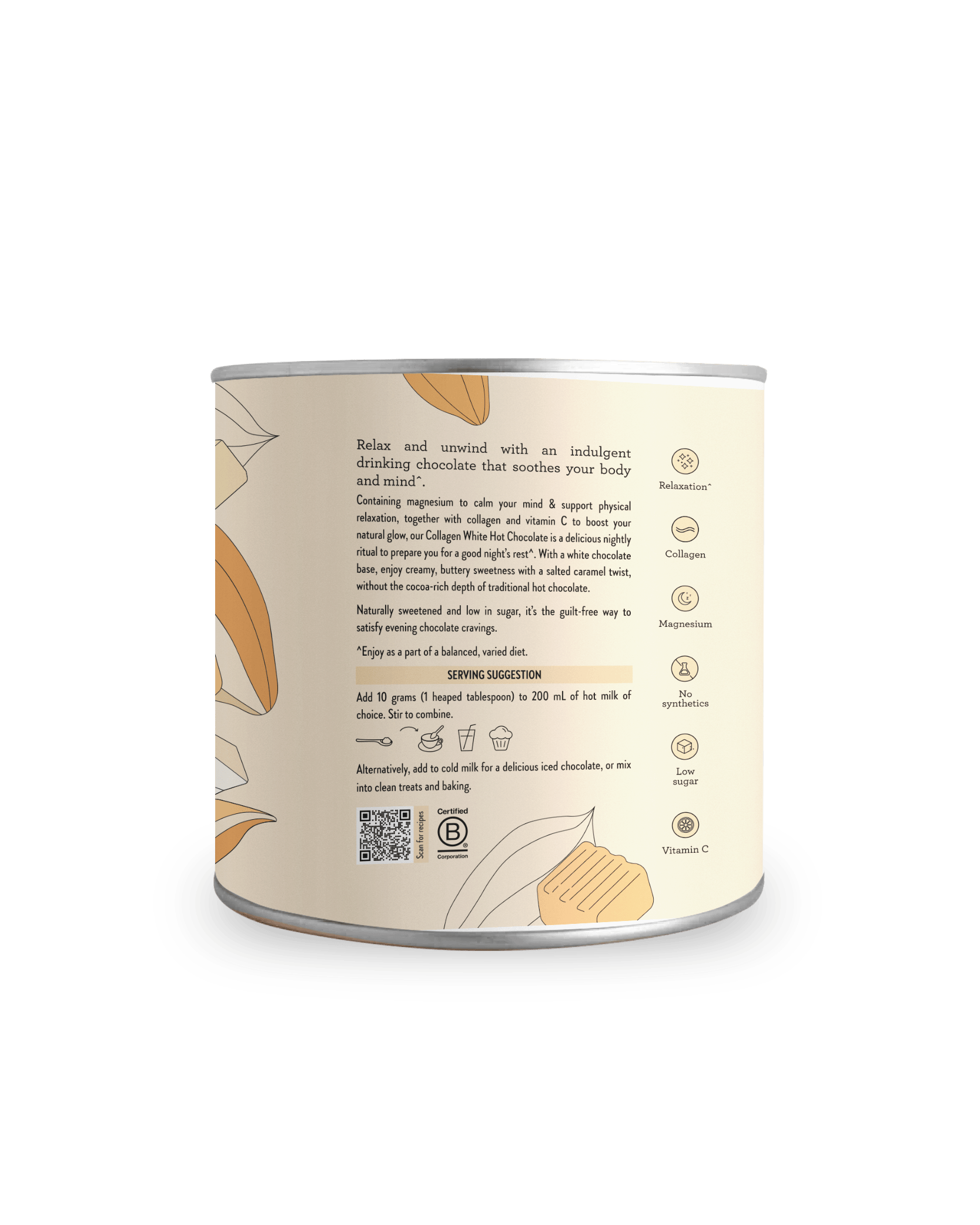Nutra Naturals Nutra Naturals Collagen White Hot Choc - Salted Caramel 200g Wellness