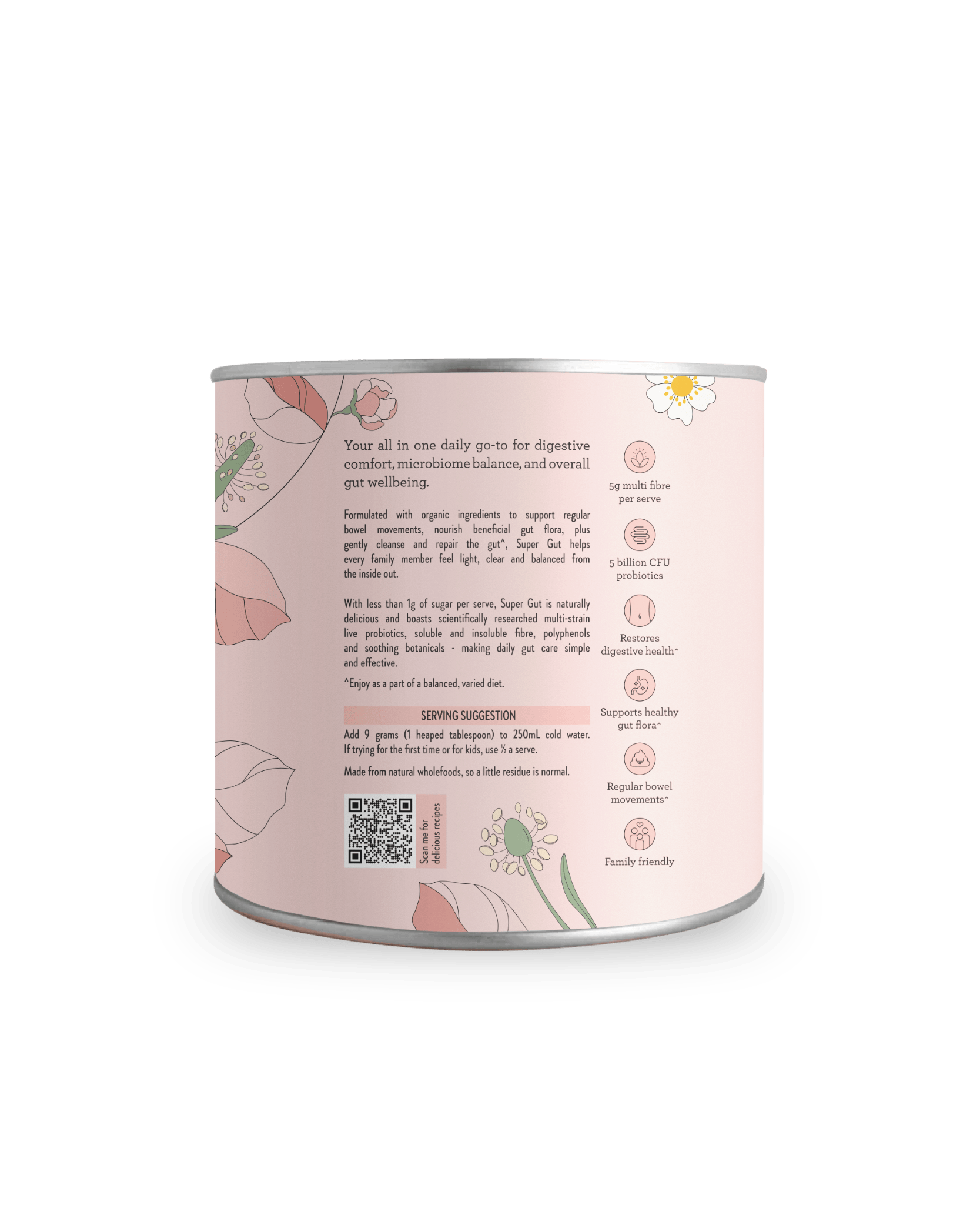 Nutra Naturals Nutra Naturals Super Gut - Strawberry Kiwi 225g Wellness