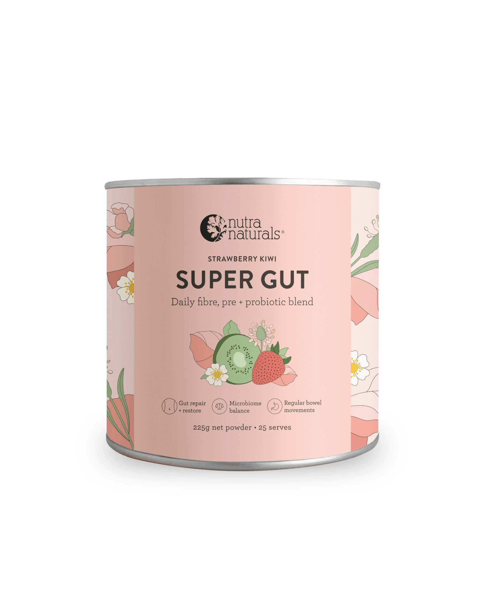 Nutra Naturals Nutra Naturals Super Gut - Strawberry Kiwi 225g Wellness
