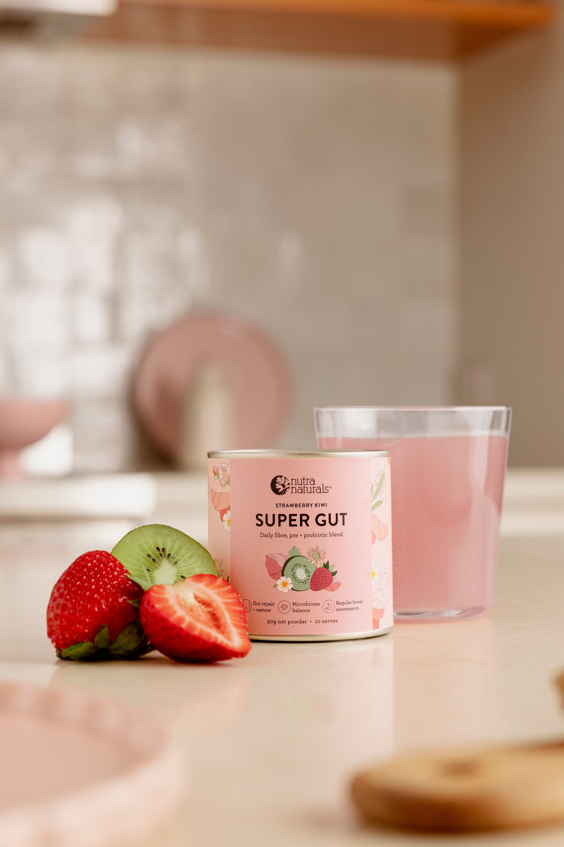 Nutra Naturals Nutra Naturals Super Gut - Strawberry Kiwi 225g Wellness