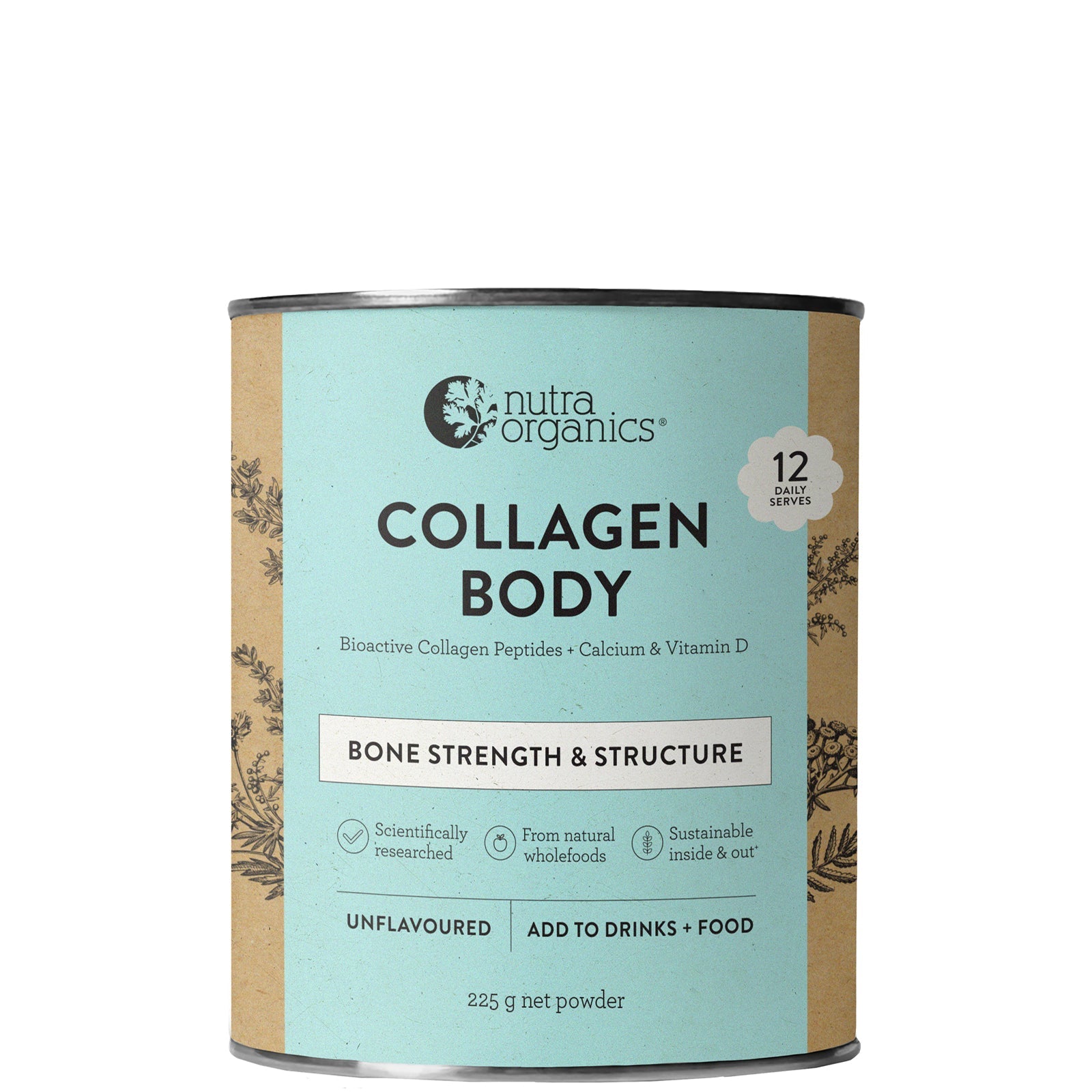 Nutra Organics Nutra Organics Collagen Body - Unflavoured 225g Body Care