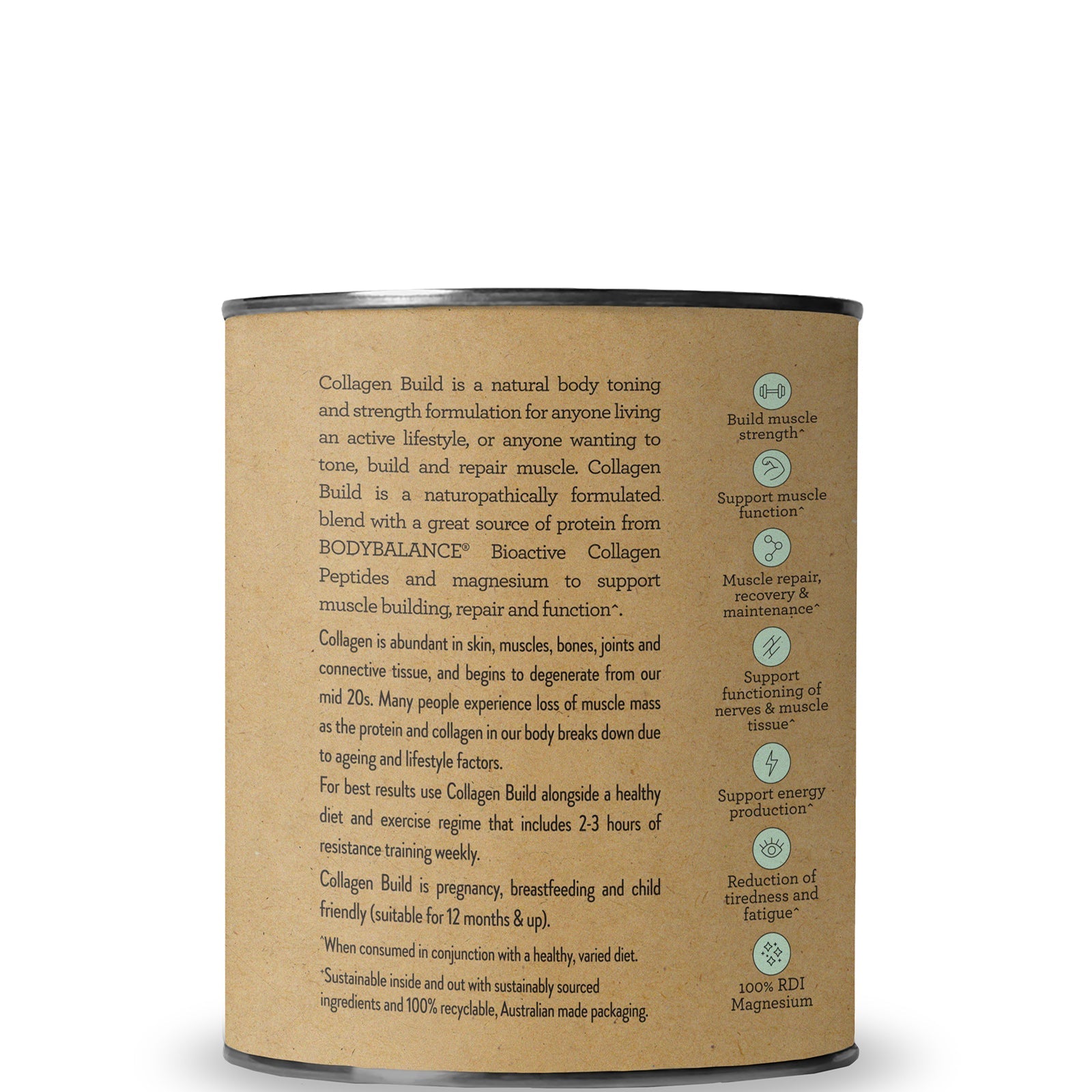 Nutra Organics Nutra Organics Collagen Build - Unflavoured 225g Skin Care