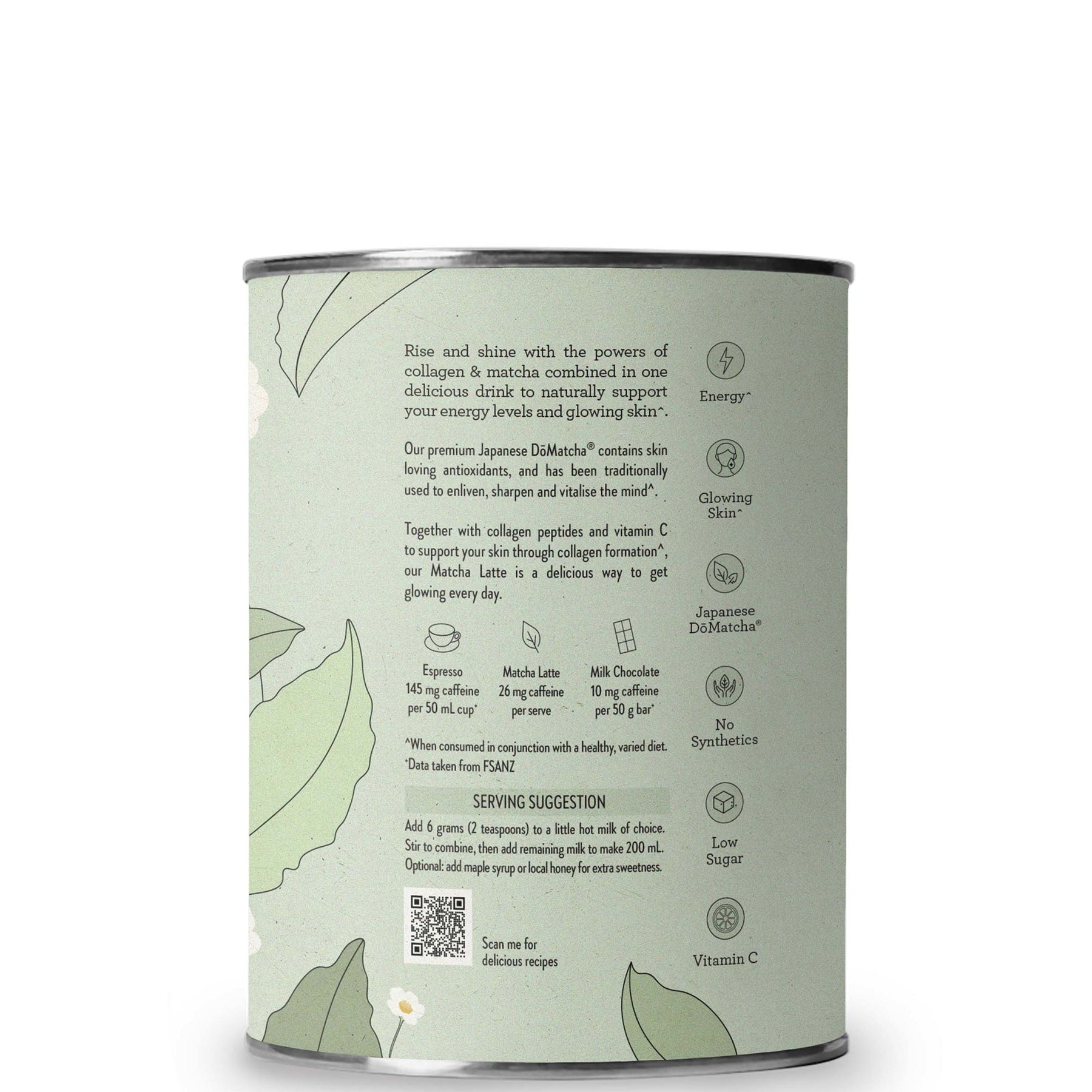 Nutra Organics Nutra Organics Collagen Matcha Latte Powder 100g Wellness