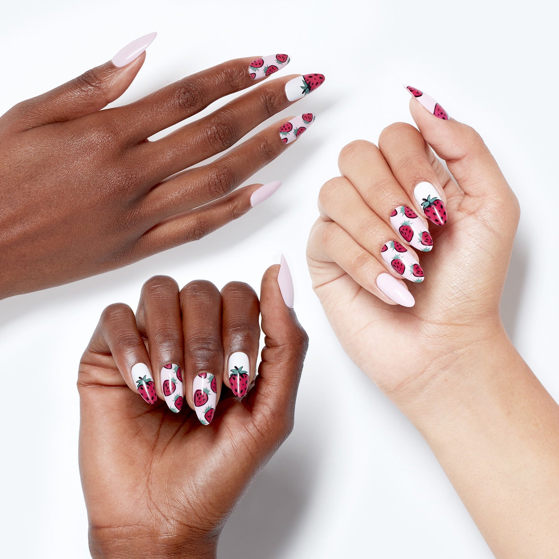OPI OPI xPRESS/ON - Tastes Like Strawberries Press On Nails Gel-Like Salon Manicure Nail Care