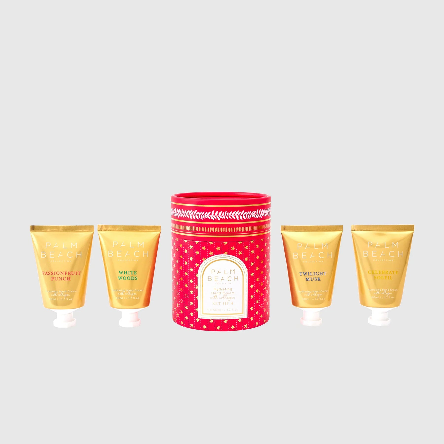 Palm Beach Collection Palm Beach Collection Hydrating Hand Cream Collection 4x50ml Gift Sets [Health and Beauty]
