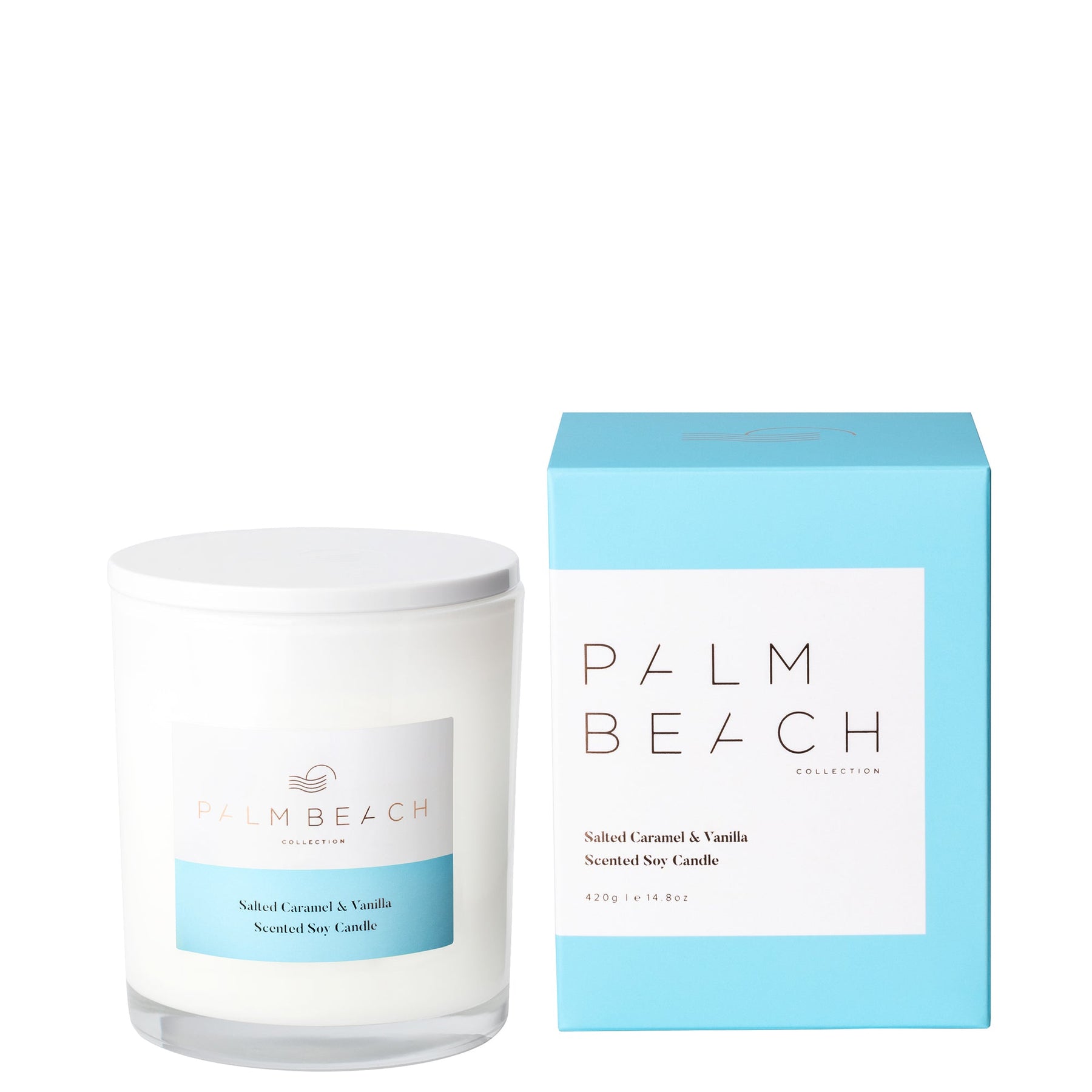 Palm Beach Palm Beach Collection Salted Caramel & Vanilla 420g Standard Candle Fragrance