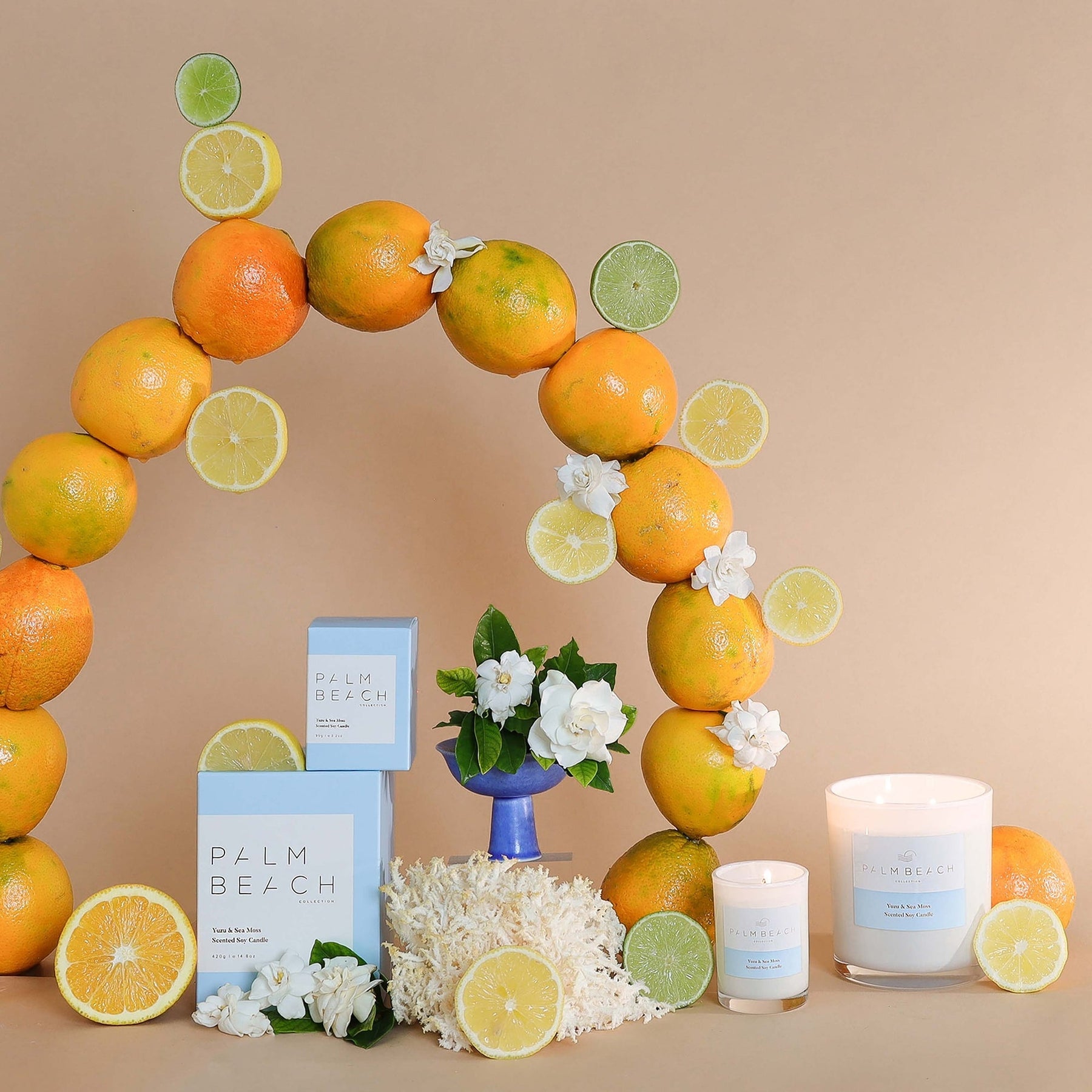 Palm Beach Palm Beach Collection Yuzu & Sea Moss Mini Candle 90g Fragrance