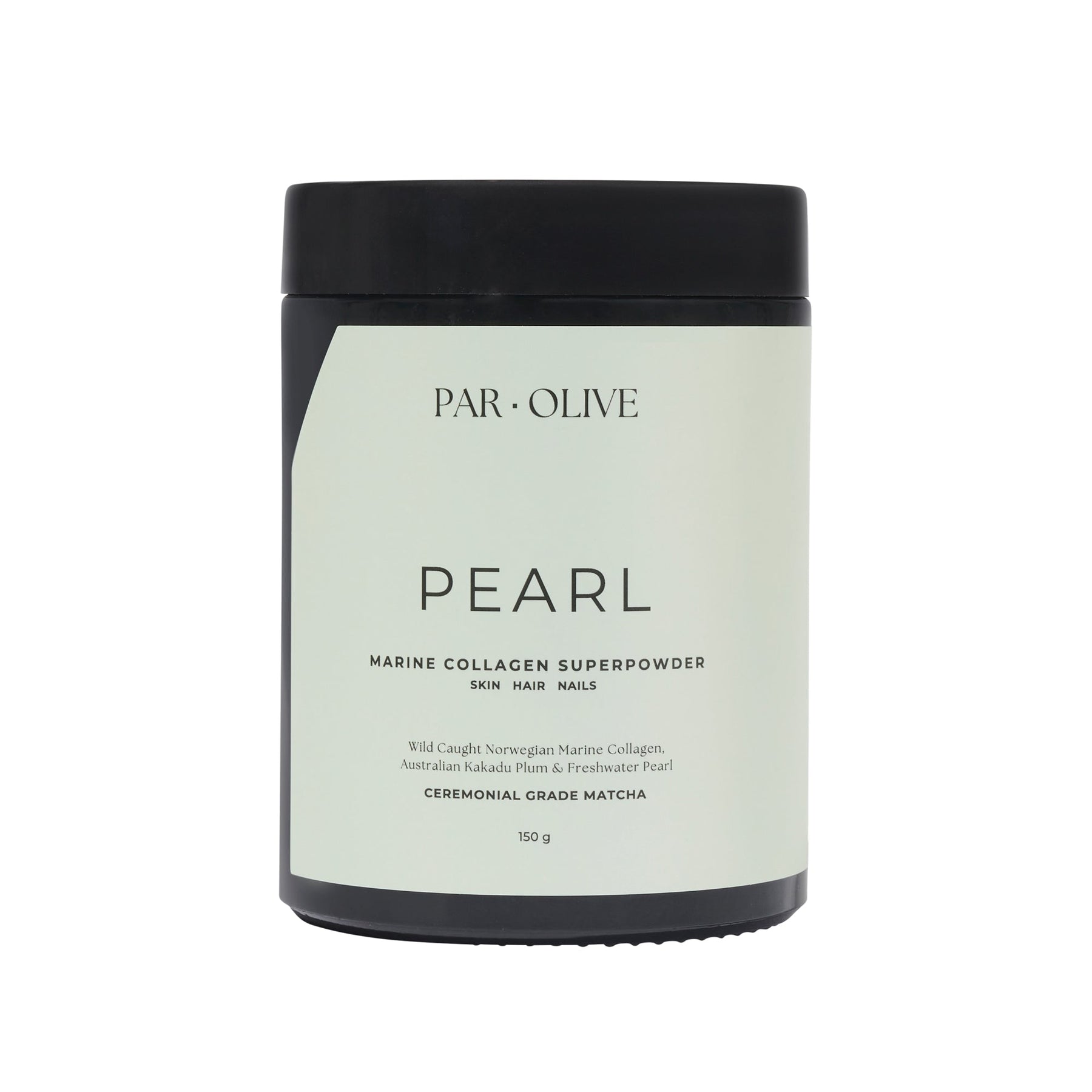 Par Olive Par Olive PEARL Marine Collagen Superpowder - Japanese Matcha 150g Collagen Powder