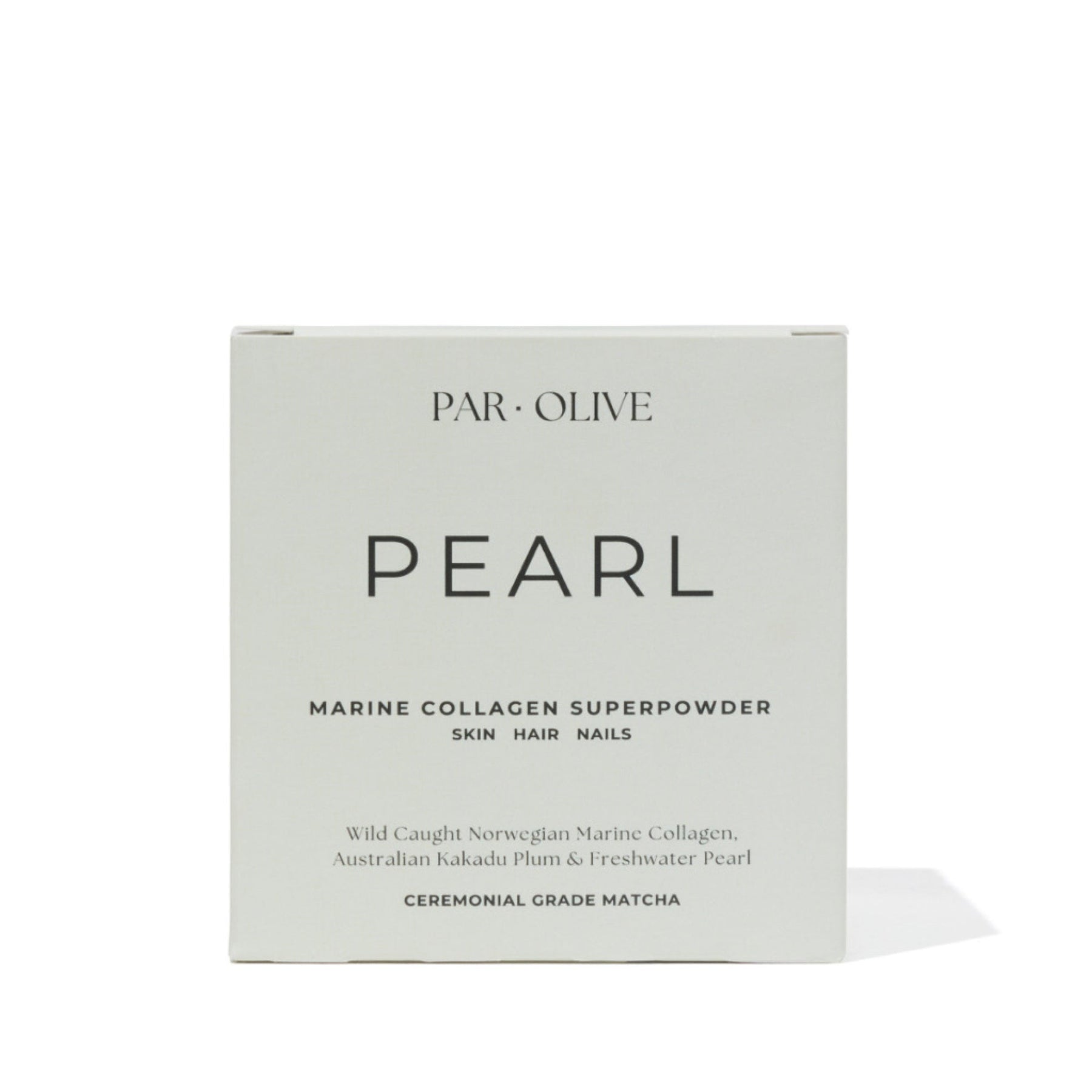 Par Olive Par Olive PEARL Marine Collagen Superpowder Travel Set - Japanese Matcha 14x5g Collagen Powder