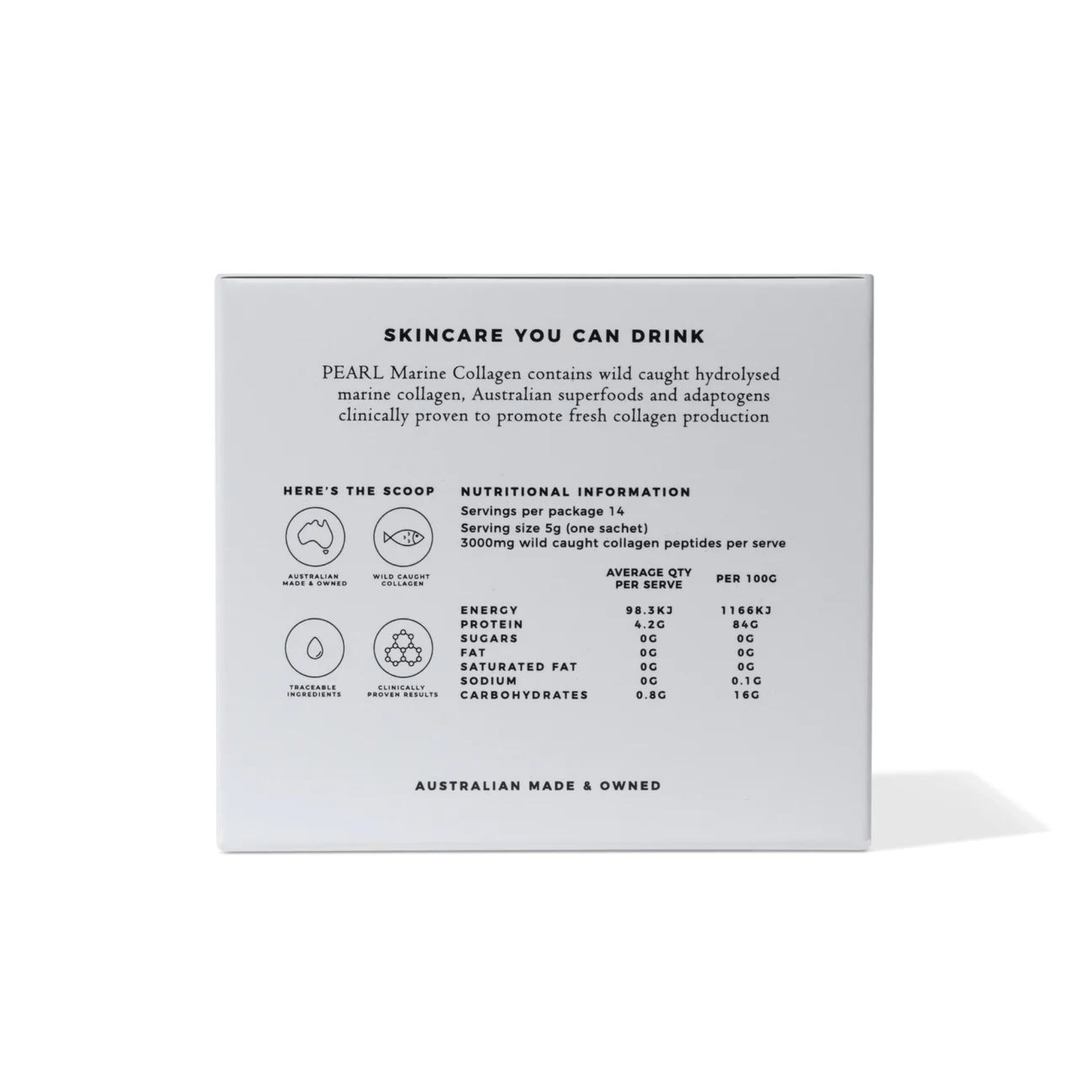 Par Olive Par Olive PEARL Marine Collagen Superpowder Travel Set - Unflavoured 14x5g Collagen Powder