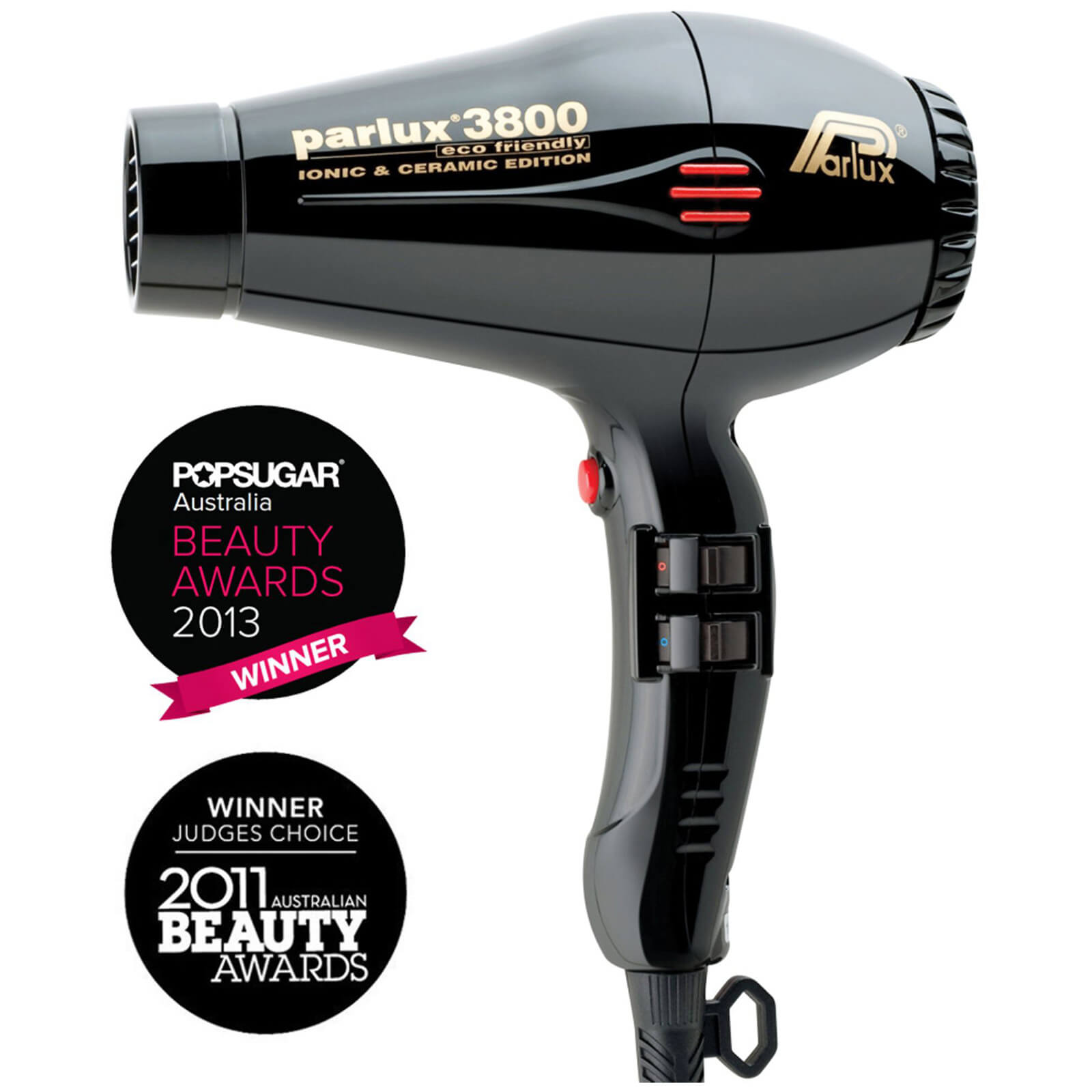 Parlux Parlux 3800 Eco Friendly Hair Dryer 2100W - Black Hair Care