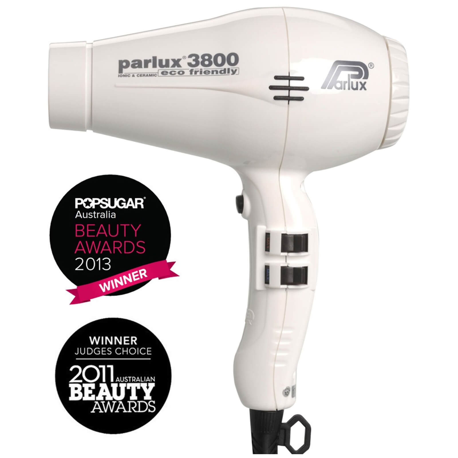 Parlux Parlux 3800 Eco Friendly Hair Dryer 2100W - White Hair Care