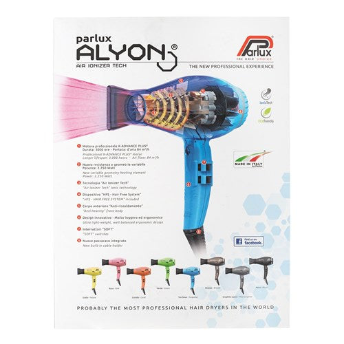 Parlux Parlux Alyon Air Ionizer Tech Hair Dryer - Blue Hair Dryers