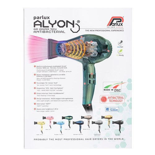 Parlux Parlux Alyon Air Ionizer Tech Hair Dryer - Jade Hair Dryers