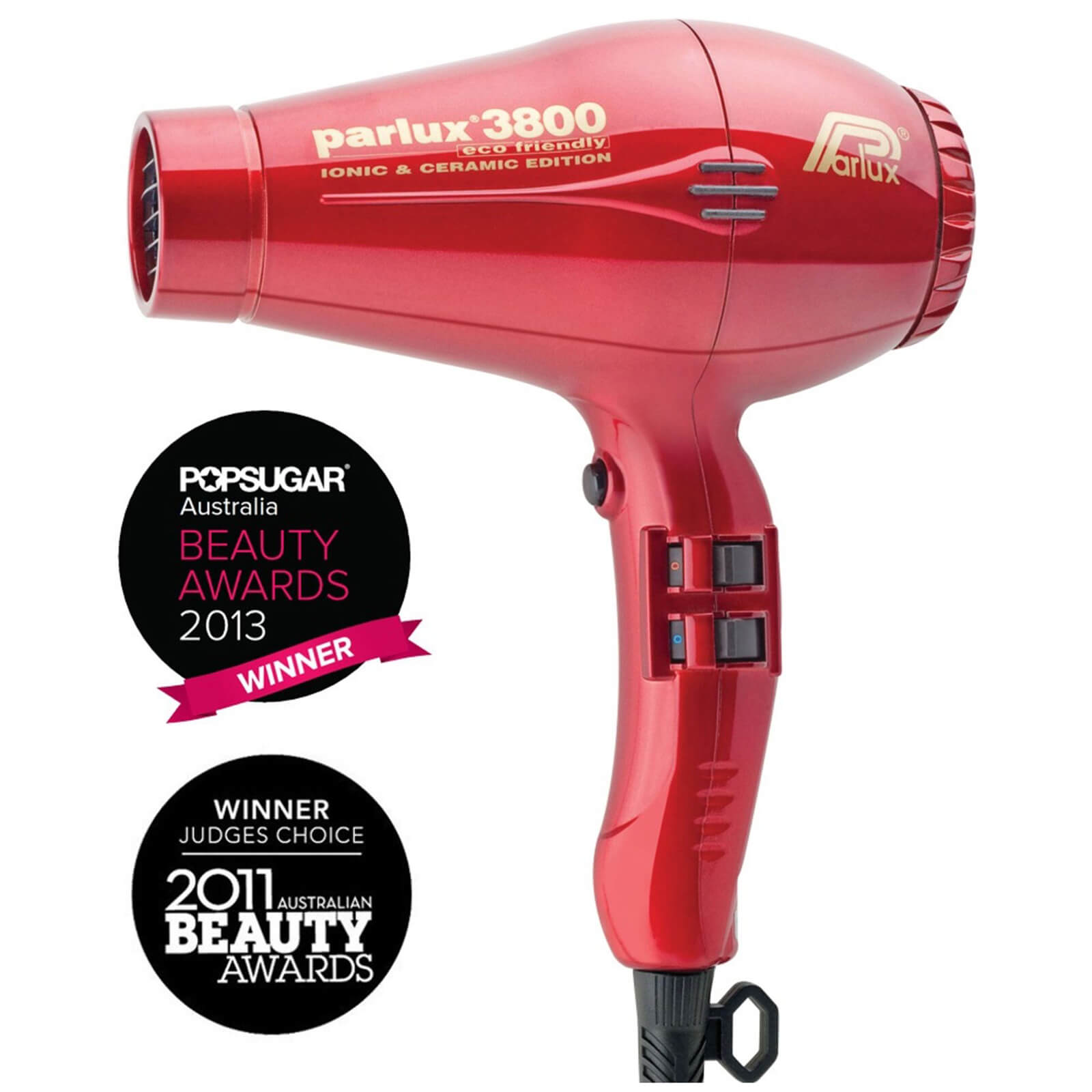 Parlux Parlux 3800 Eco Friendly Hair Dryer 2100W - Red Tools [Health and Beauty]
