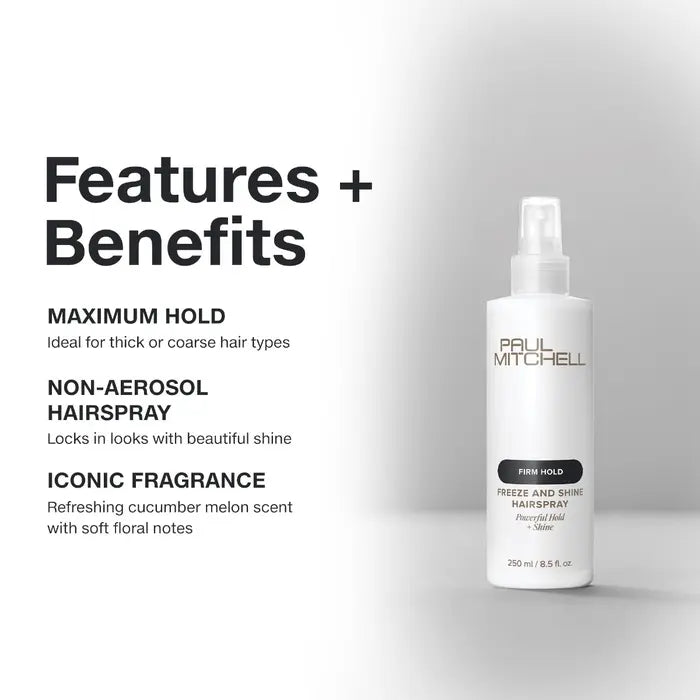Paul Mitchell Paul Mitchell Freeze & Shine Hairspray 250ml Hair Styling Products