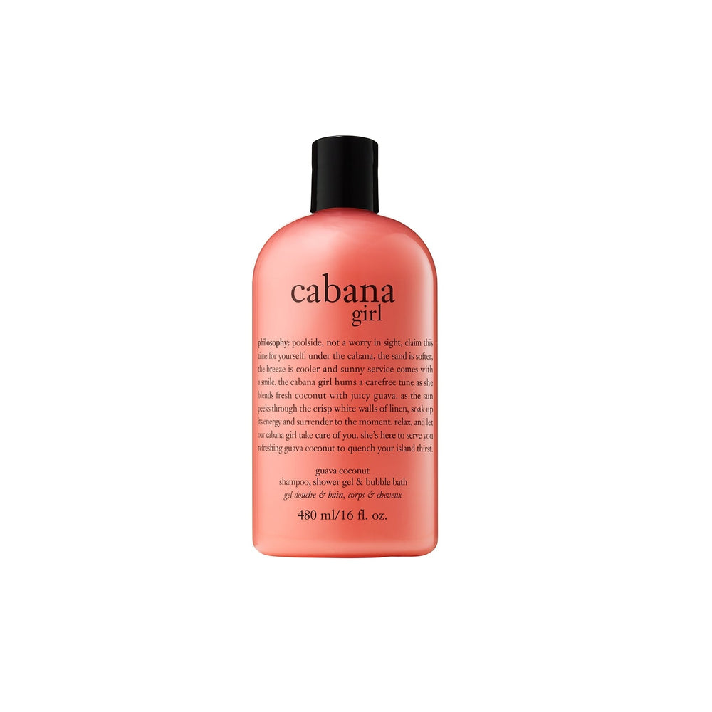 
            
                Load image into Gallery viewer, Philosophy Philosophy Cabana Girl Shampoo, Shower Gel and Bubble Bath 480ml Hair &amp;amp; Body Wash
            
        