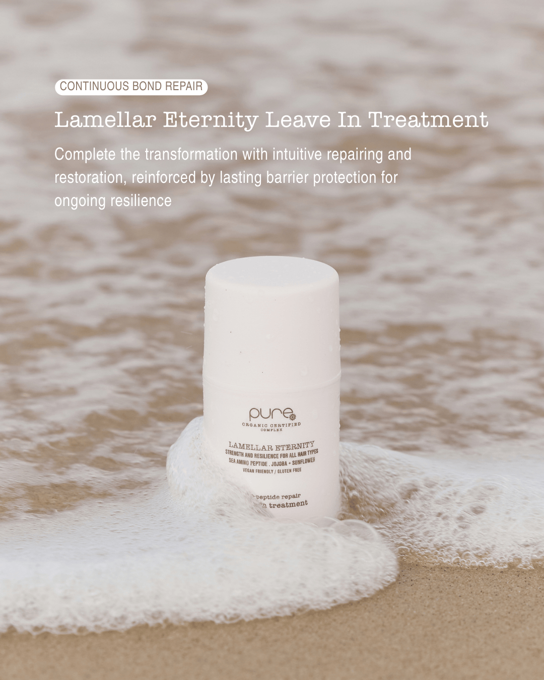 Pure Pure Lamellar Eternity Bio-Peptide Repair Leave-in Treatment 50ml Hair Treatments
