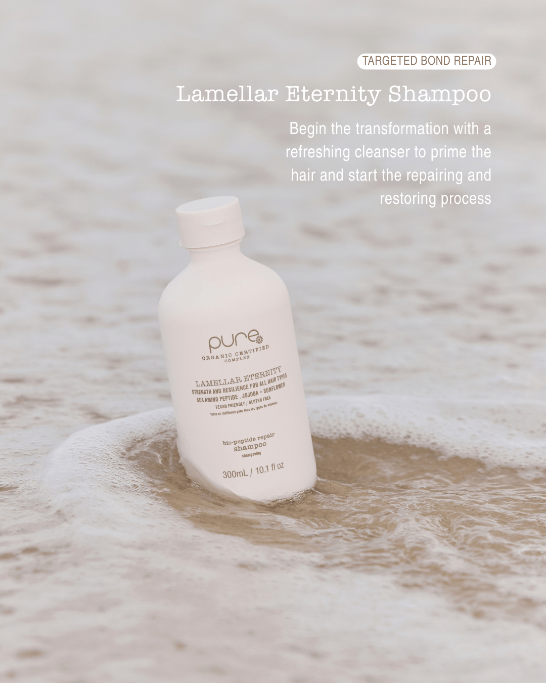 Pure Pure Lamellar Eternity Bio-Peptide Repair Shampoo 300ml Shampoo