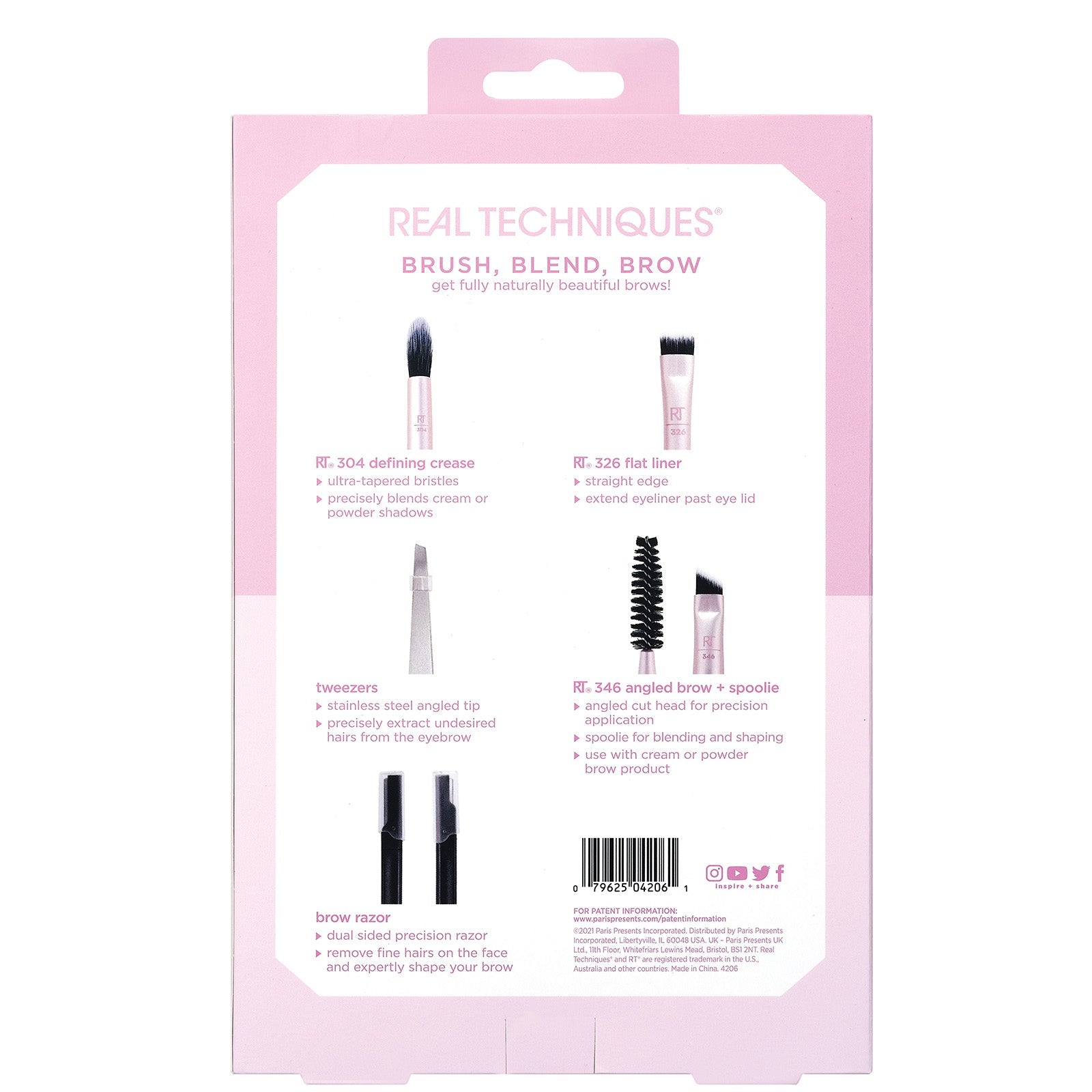 Real Techniques Real Techniques Brush, Blend, Brow Kit Beauty Sets & Kits