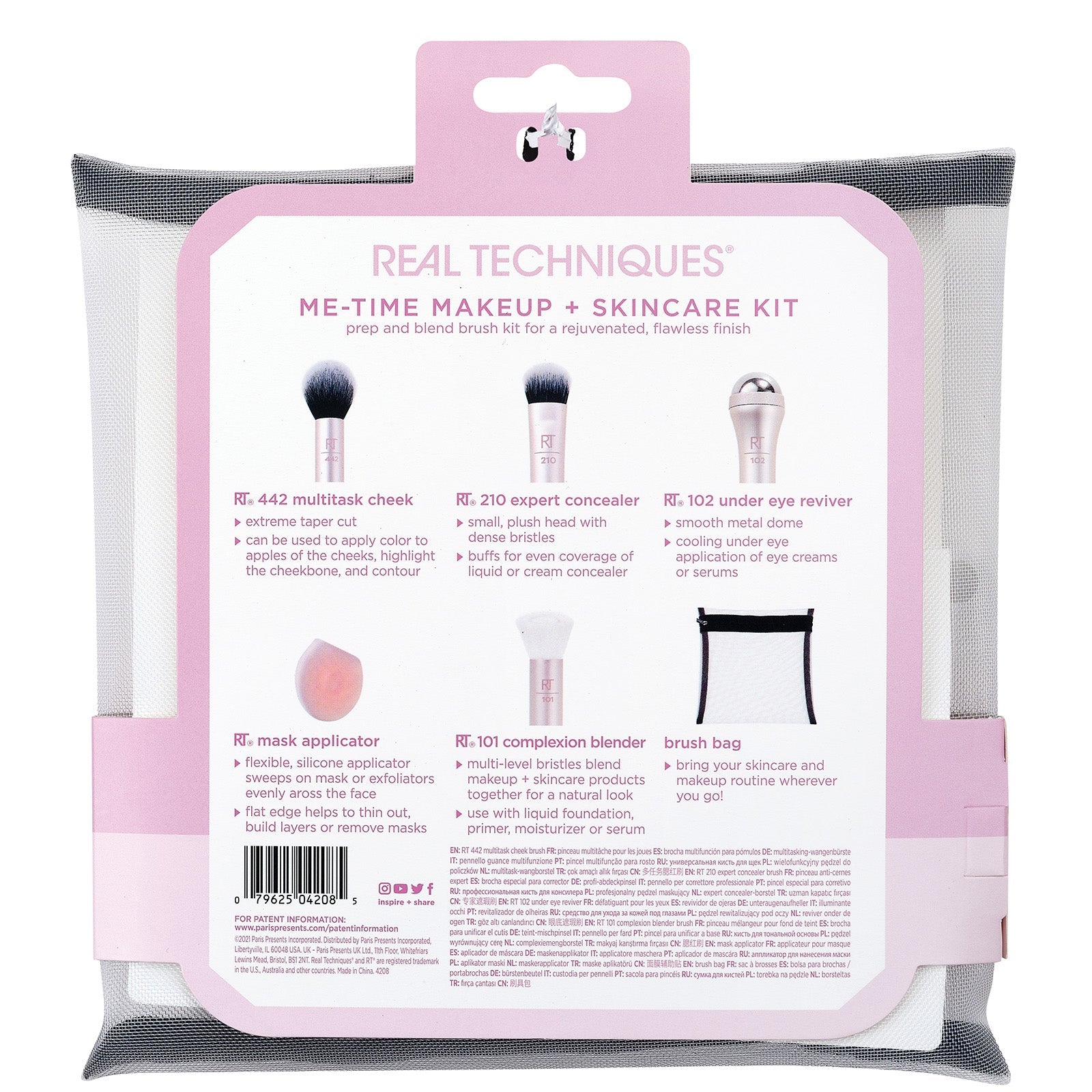 Real Techniques Real Techniques Me-Time Make Up and Skincare Kit Beauty Sets & Kits