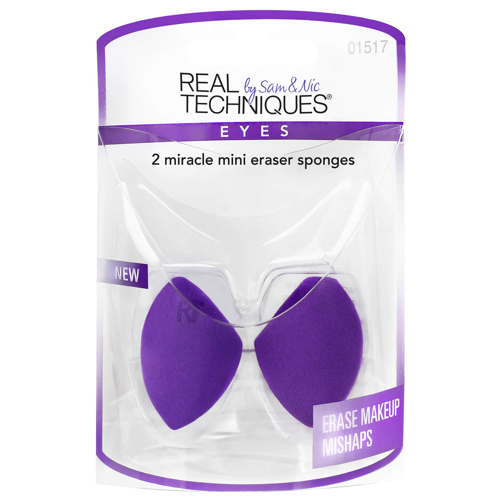Real Techniques Real Techniques 2 Miracle Mini Eraser Sponges Cosmetics [Health and Beauty]