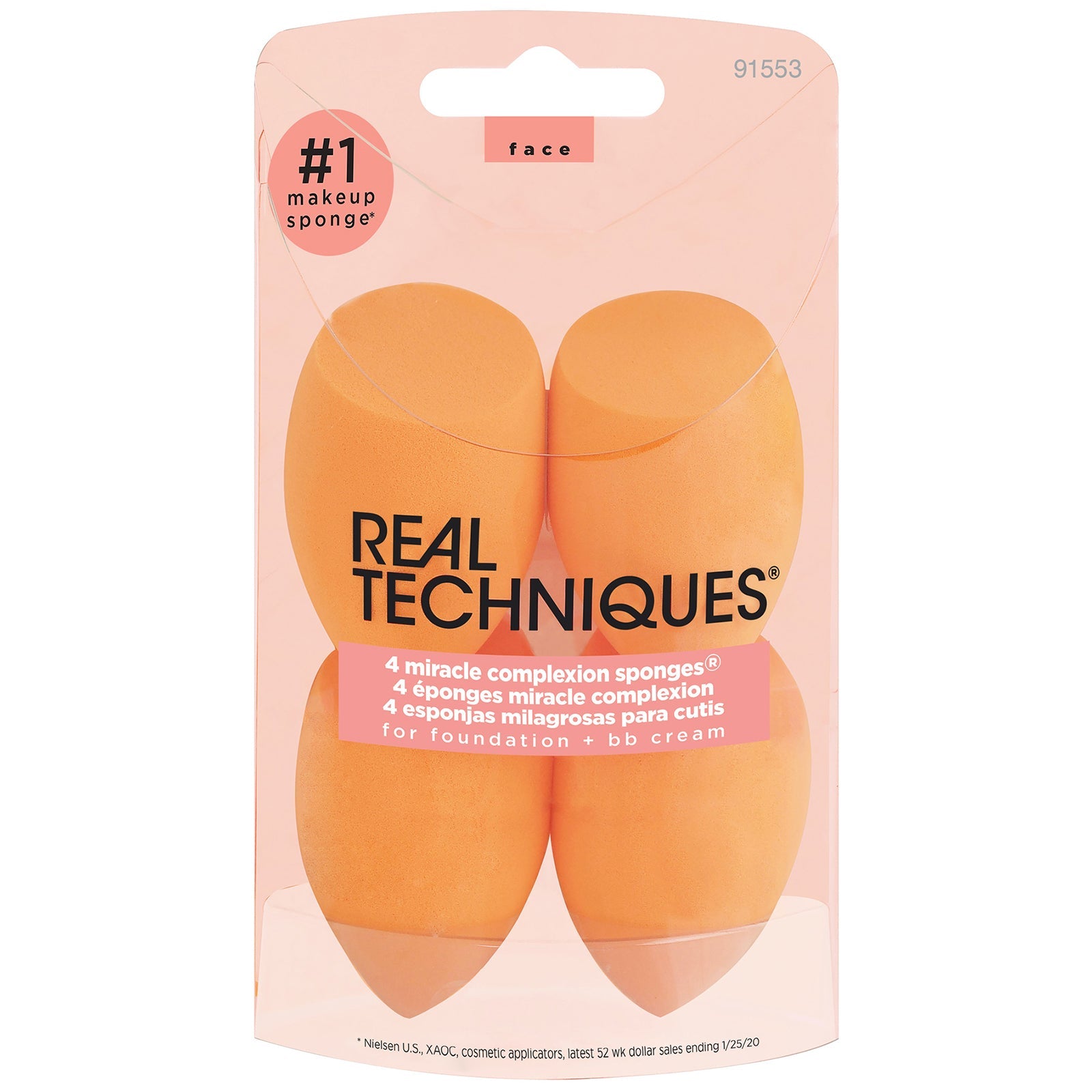 Real Techniques Real Techniques 4 Miracle Complexion Sponges Cosmetics
