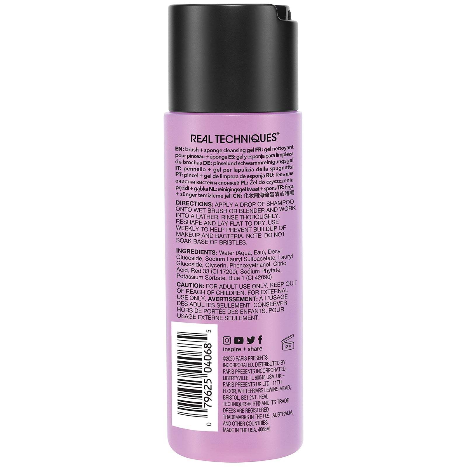 Real Techniques Real Techniques Brush and Sponge Cleansing Gel 118ml Cosmetics