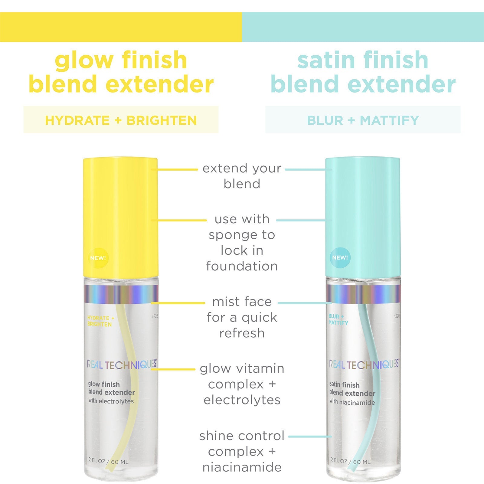Real Techniques Real Techniques Glow Finish Extender Cosmetics
