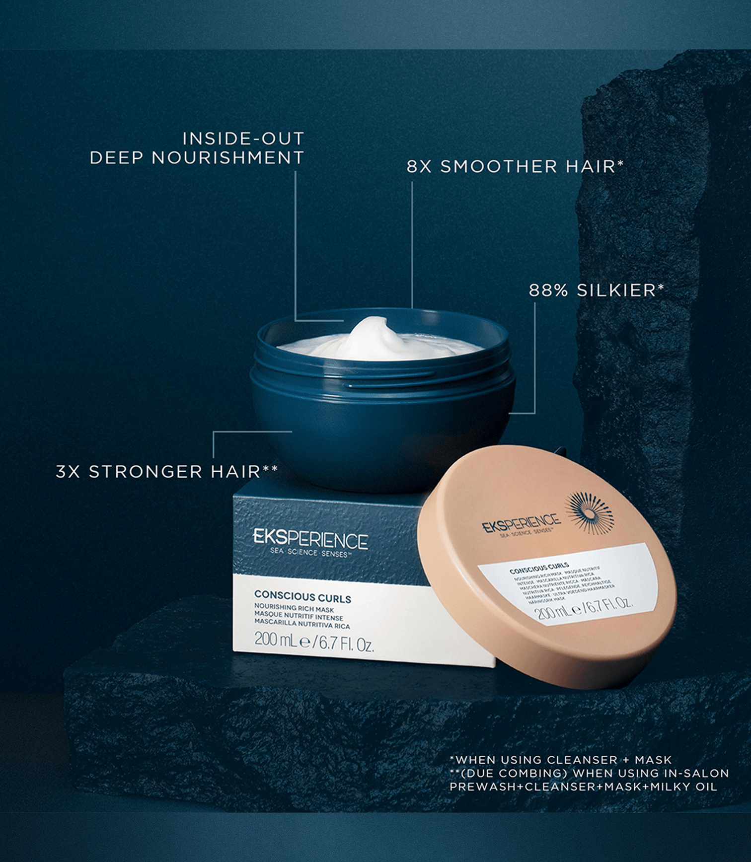 Revlon Professional Revlon Professional Eksperience Conscious Curl Nourishing Rich Mask 200ml Hair Mask
