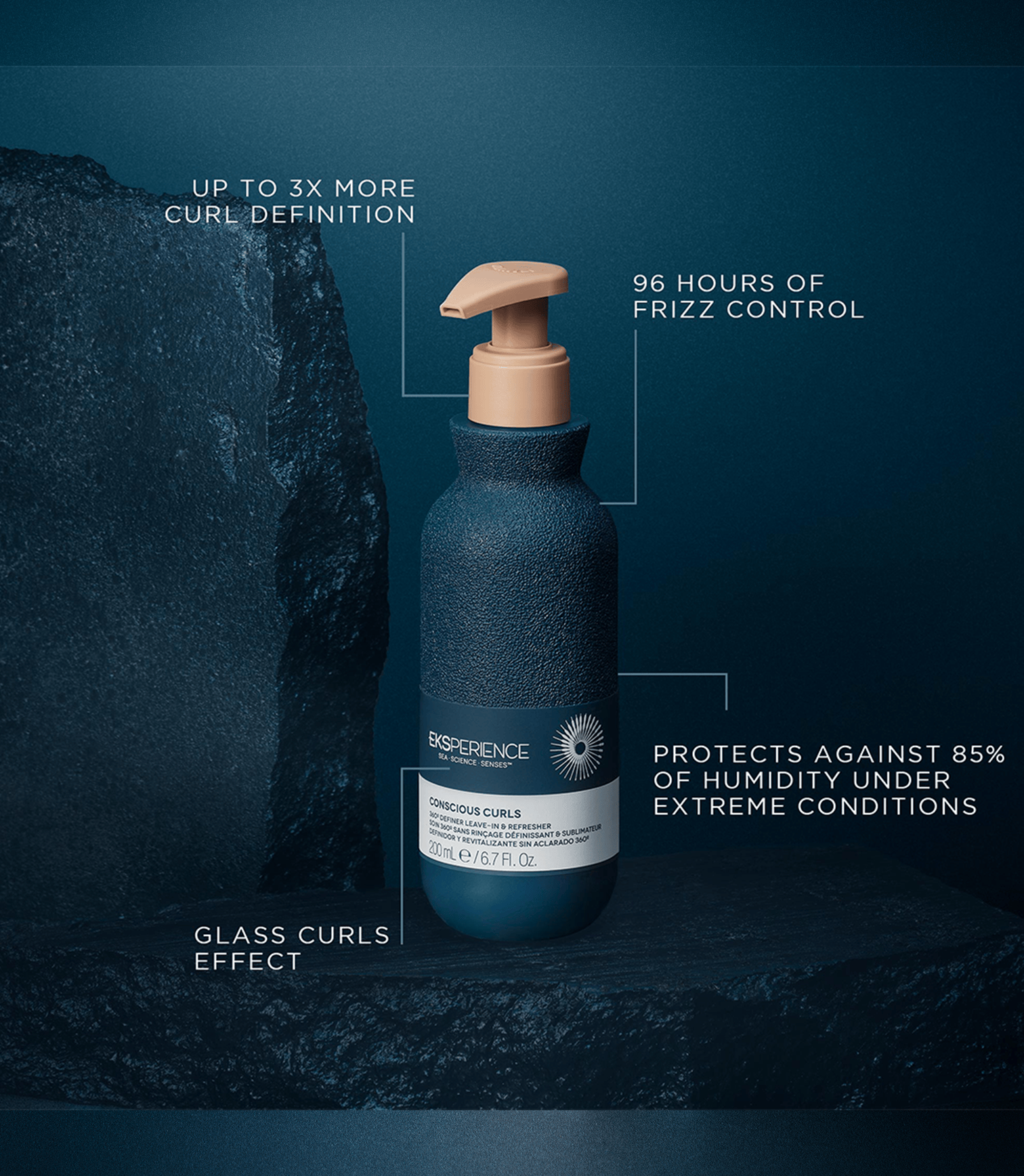 Revlon Professional Revlon Professional Eksperience Conscious Curl Definer Leave-In and Refresher Gel Cream 200ml Hair Styling Products