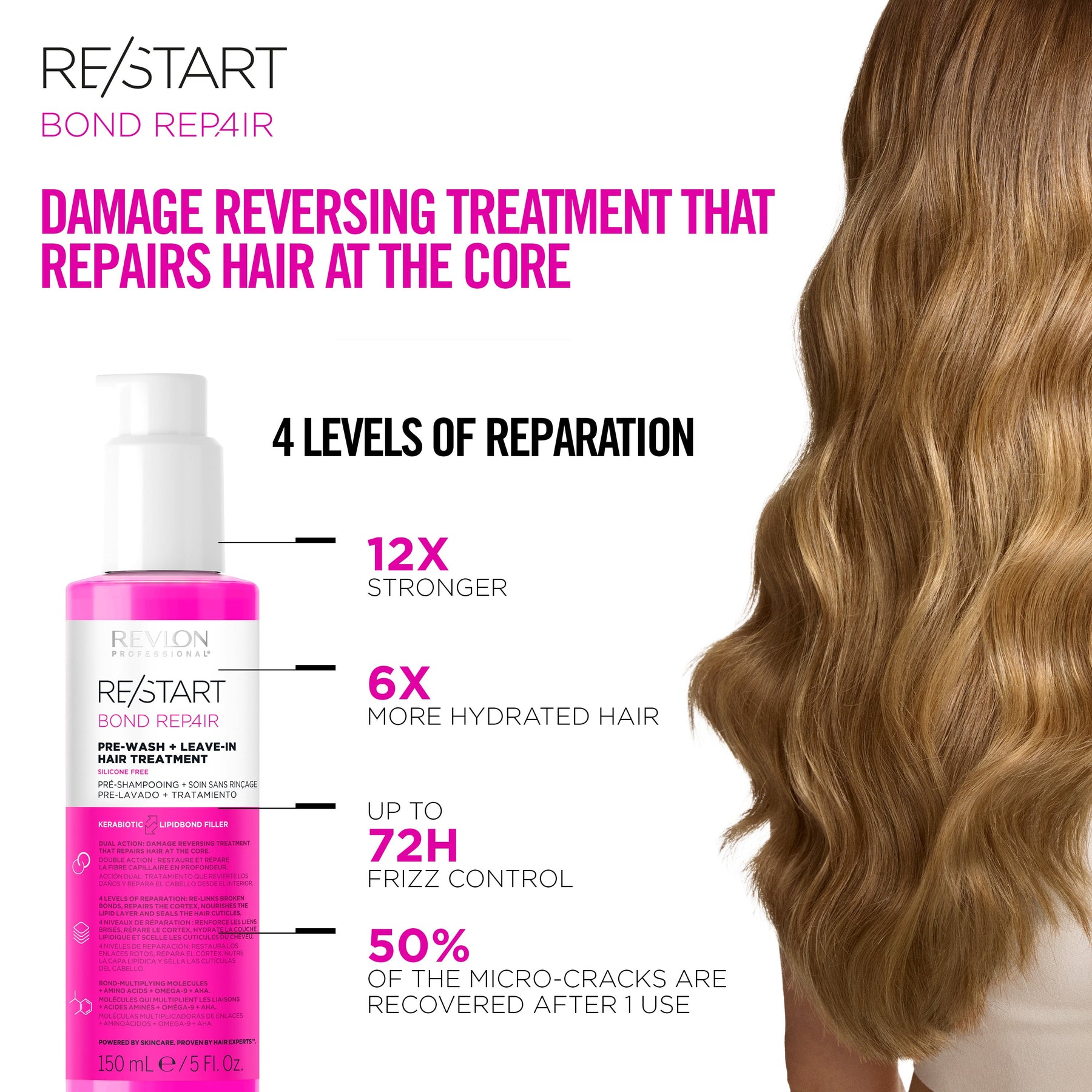 Revlon Professional Revlon Professional Re/Start Bond Repair Pre-Wash and Leave-In Hair Treatment 150ml Leave-in Conditioner