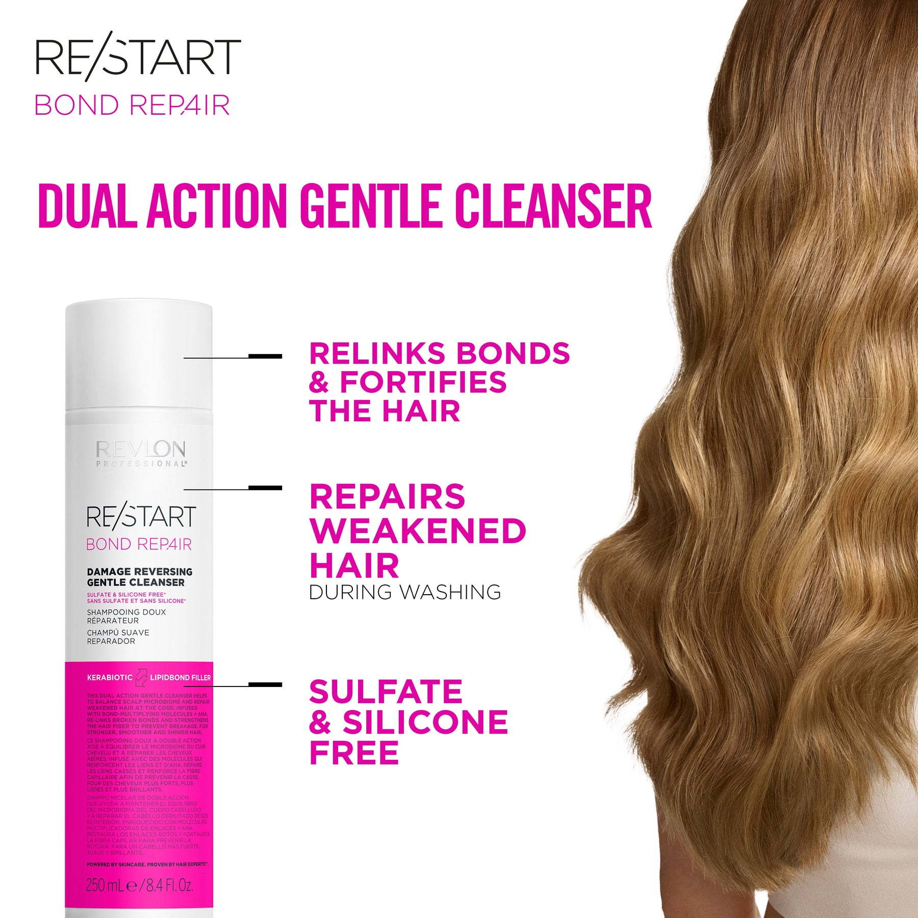 Revlon Professional Revlon Professional Re/Start Bond Repair Damage Reversing Gentle Cleanser 250ml Shampoo