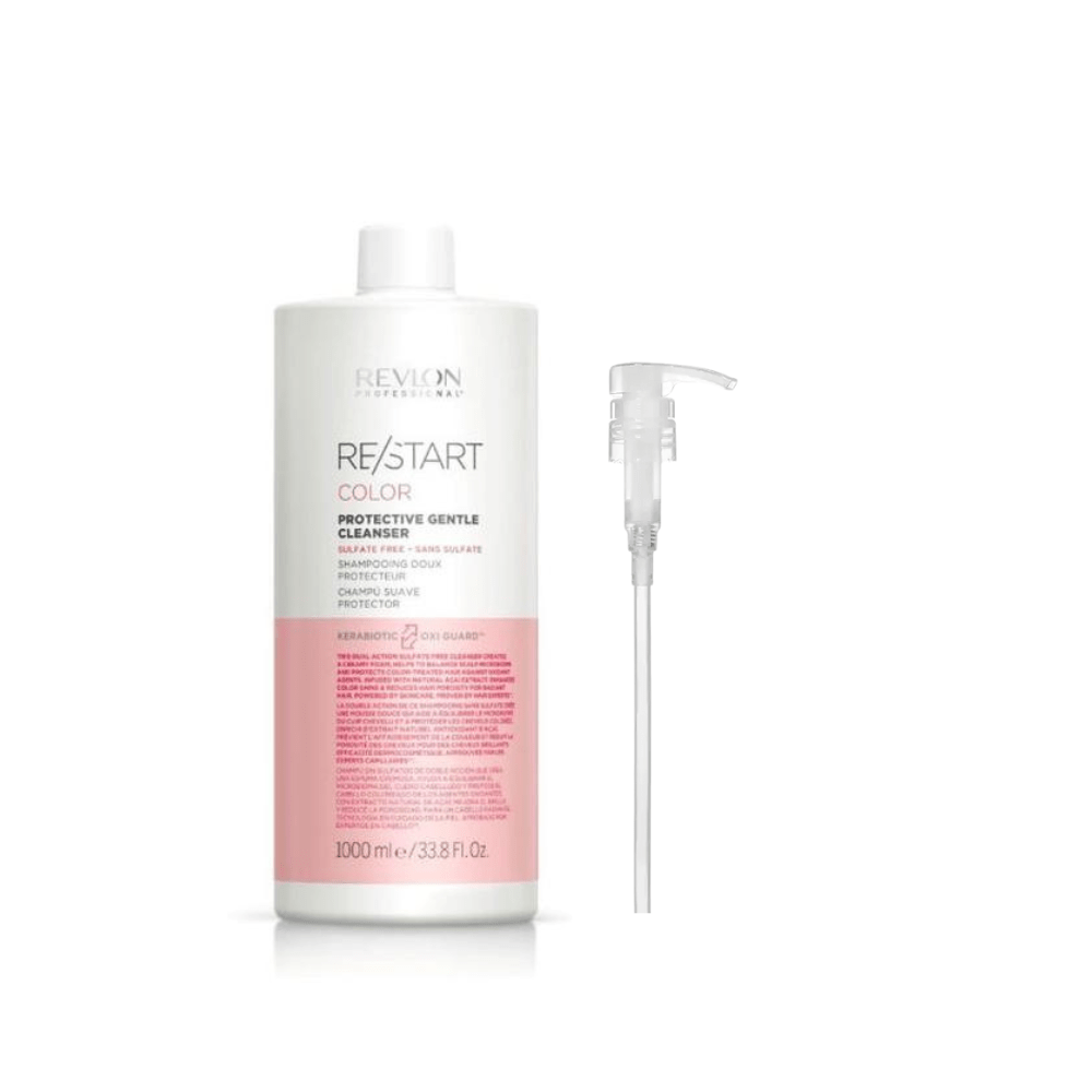 Revlon Professional Revlon Professional RE/START Color Gentle Cleanser 1000ml and Pump Shampoo