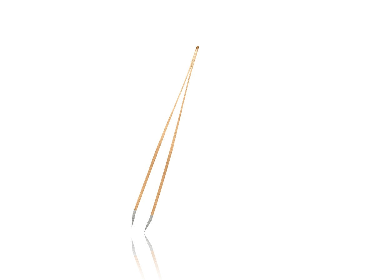 Rubis Rubis Classic Slant Tweezer - Gold Stainless Steel Tweezers