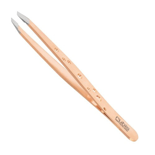 Rubis Rubis Classic Slant Tweezer - Rose Gold Elegance Tweezers