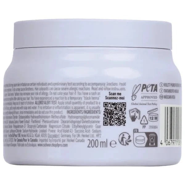 Schwarzkopf PROFESSIONAL Schwarzkopf Blondme Bond Repair Purple Mask 200mL Hair Mask