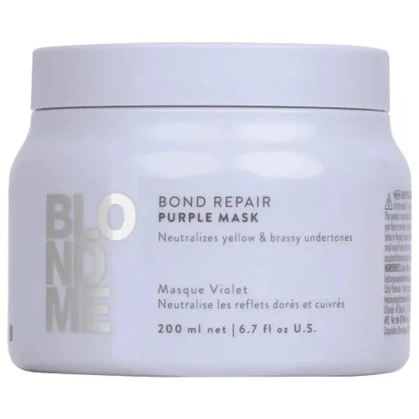 Schwarzkopf PROFESSIONAL Schwarzkopf Blondme Bond Repair Purple Mask 200mL Hair Mask