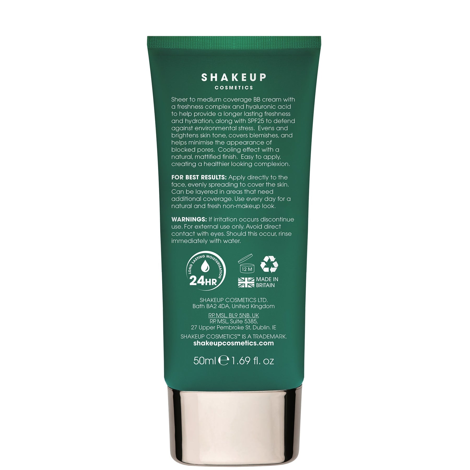 Shakeup Cosmetics Shakeup Cosmetics Let's Face It BB Tinted Moisturiser 50ml (Various Shades) Cosmetics