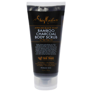 SheaMoisture SheaMoisture African Black Soap Bamboo Charcoal Body Scrub 170g (Free Gift) Body Care [Health and Beauty]