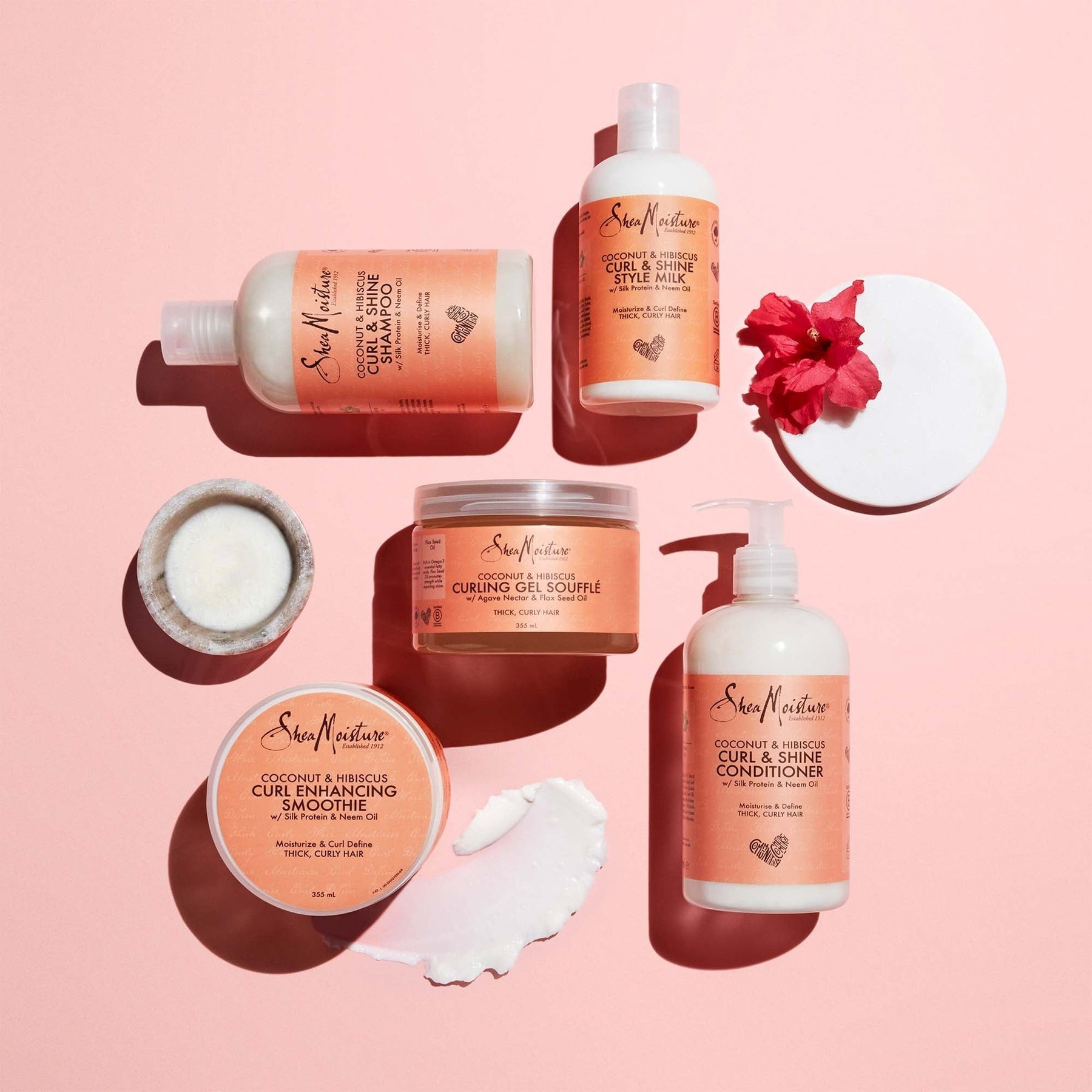 SheaMoisture Shea Moisture Coconut & Hibiscus Curling Gel Soufflé 326ml Hair Care