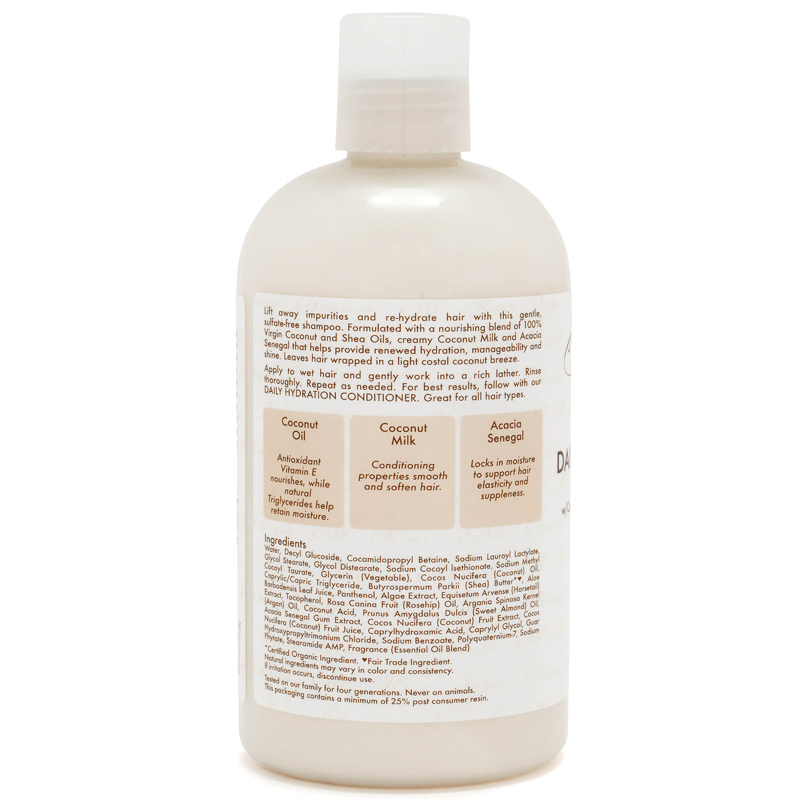 SheaMoisture SheaMoisture 100% Virgin Coconut Oil Daily Hydration Shampoo 384ml Hair Care
