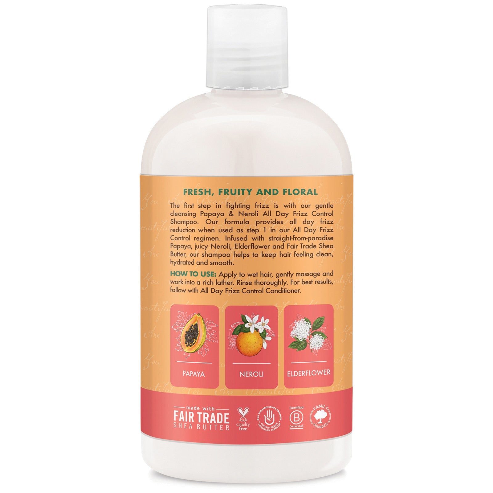 SheaMoisture SheaMoisture Papaya and Neroli All Day Frizz Control Shampoo 384ml Hair Care