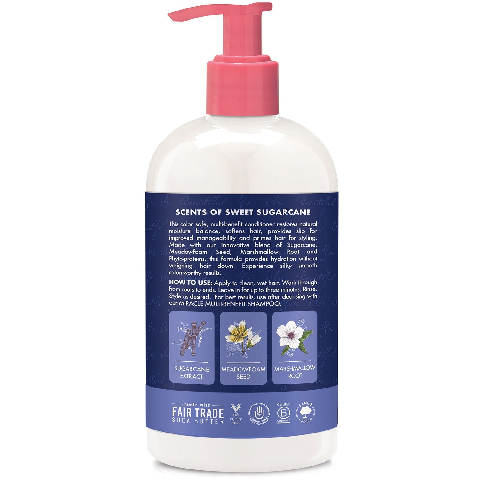 SheaMoisture SheaMoisture Sugarcane Extract and Meadowfoam Seed Miracle Multi-Benefit Conditioner 384ml Hair Care