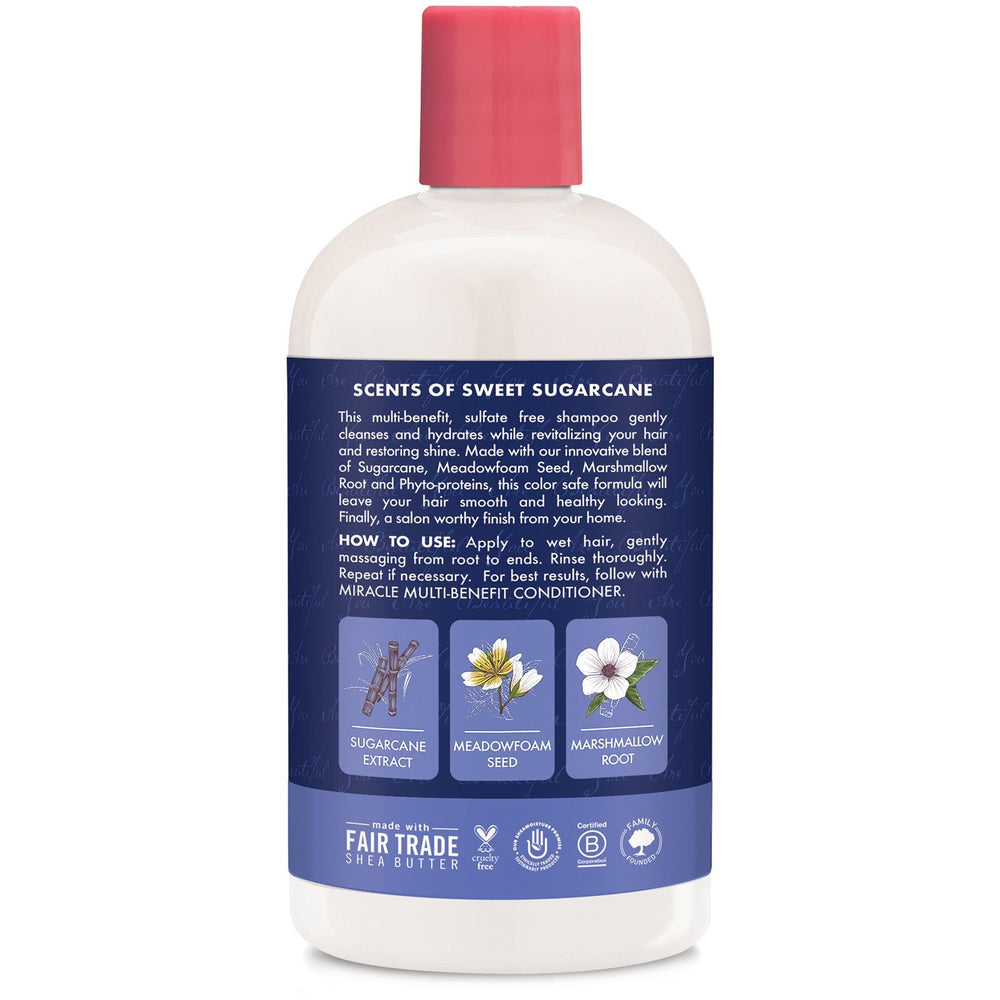 SheaMoisture SheaMoisture Sugarcane Extract and Meadowfoam Seed Miracle Multi-Benefit Shampoo 384ml Hair Care