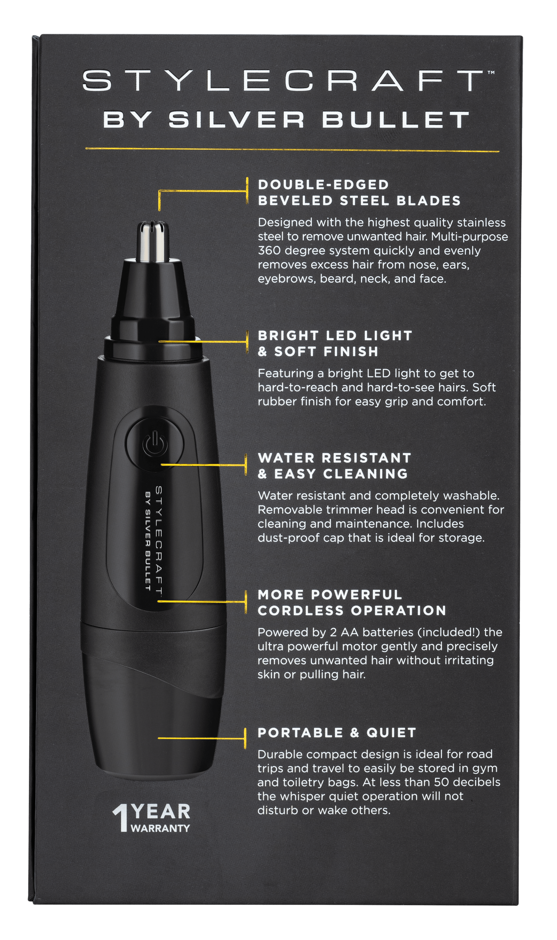 Silver Bullet StyleCraft By Silver Bullet Schnozzle Nose & Ear Trimmer Body Care