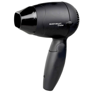 Silver Bullet Silver Bullet Cruise Worldwide Use Black Hair Dryer With Included Diffuser Hair Care