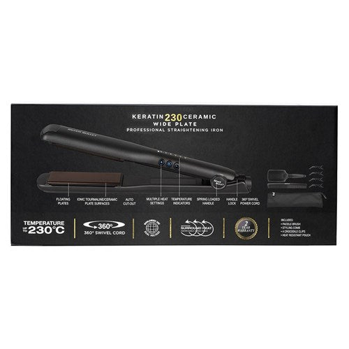 Silver Bullet Silver Bullet Keratin 230 Ceramic Wide Plate Straighteners 37mm Hair Care