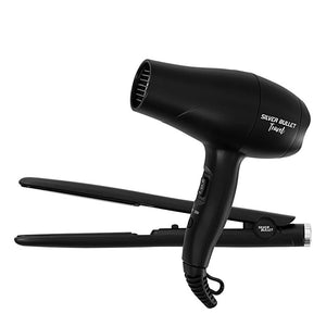 Silver Bullet Silver Bullet Luxe Travel Set Dryer and Straighteners - Black Hair Care